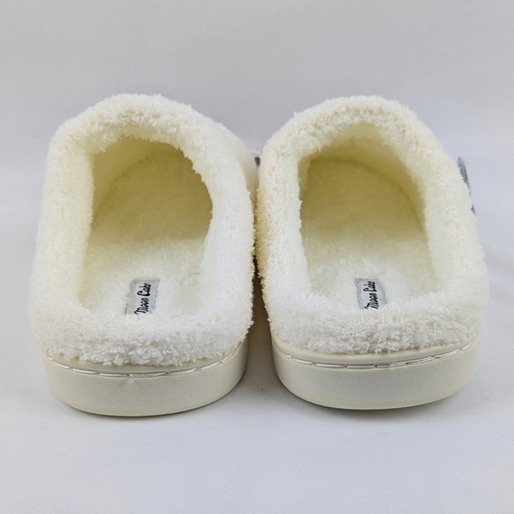 Slippers Strawberry Cosmopolitan Embroider Fleece Memory Foam Slip On M(7/8) NWT - Picture 7 of 14